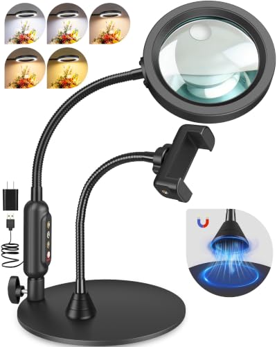 Magnifying Glass with Light and Stand