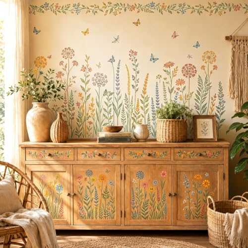 Large Wildflower Stencils 9&20