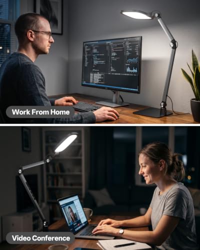LED Desk Lamp for Home Office Video Calls