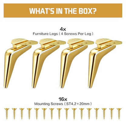 7 Inch Metal Furniture Legs