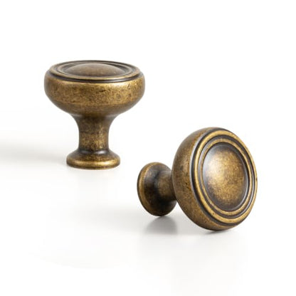 6 Pack Zinc Alloy Cabinet Knobs Solid Hardware