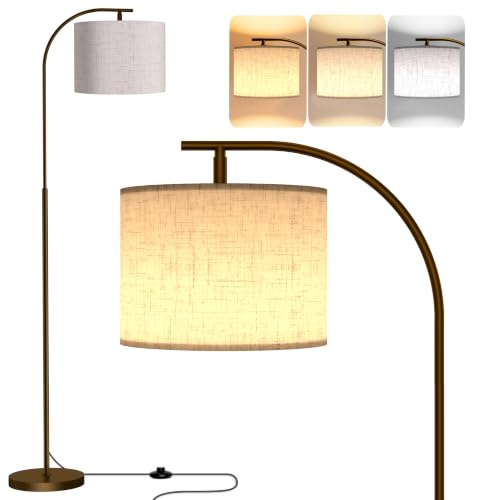 Floor Lamp with Linen Shade
