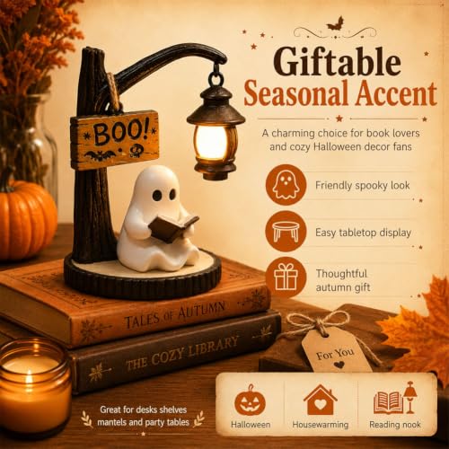 1 pcs 1 Pack 1 Count Ghost Reading Book Lamp 1 piece 1 Set