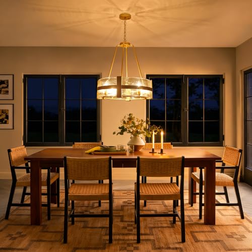 20.5" Glass Dining Room Chandeliers Modern