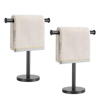 Hand Towel Holder (T-black-2 Pack)