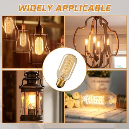 8 Pack T45 Edison Bulb