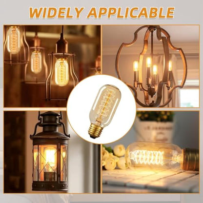 8 Pack T45 Edison Bulb