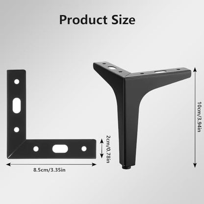 Metal Furniture Legs Black