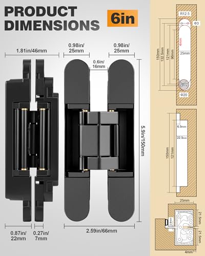 Hidden Door Hinge