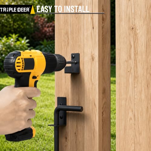Heavy Duty Cane Bolt Gate Drop Rod Extra Thick Ground Latch