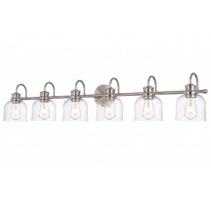 6 Lights 48" Bathroom Vanity Light Fixtures (Brushed Nickel / 6 Lights)