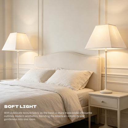 White Lamp Shades Set of 2 6" x 13" x 10" Bell Lampshade (White / 6*13*10in)