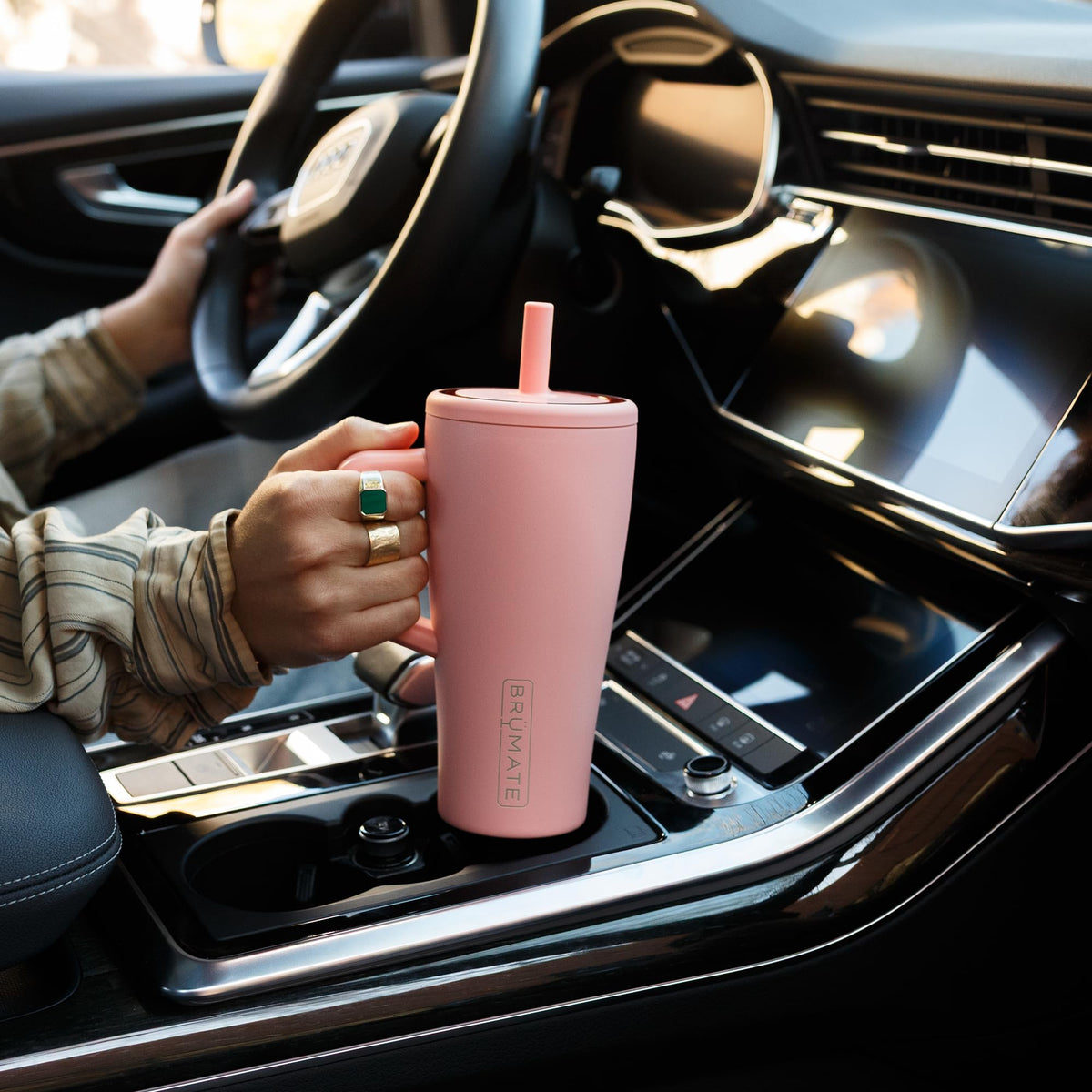 Era 20 oz Tumbler with Handle and Straw (Lilac Dusk / 19.9 Ounces)