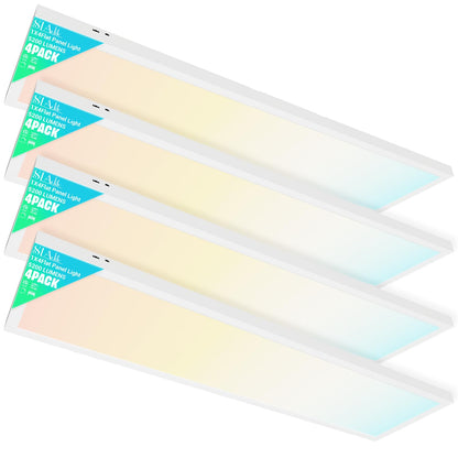 1x4 LED Flat Panel Light (White / 1x4FT 4PACK)