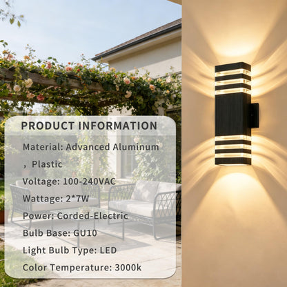Dusk to Dawn Square Outdoor Wall Lights (Dusk to Down-4 PACK)