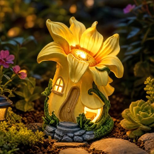 Fairy Garden House with Solar Light