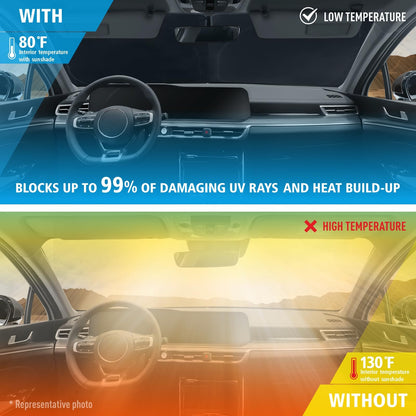 Windshield Sun Shade for Kia Soul 2020 (For Kia Soul 20-25)