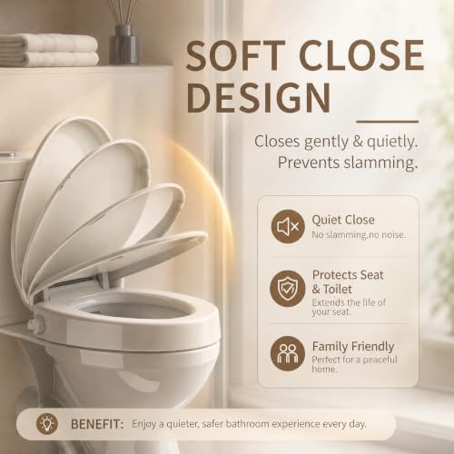 Raised Toilet Seat Elongated 18.5"