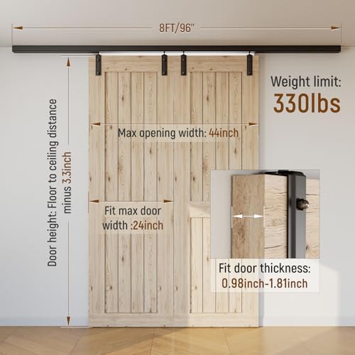 Ceiling Mount Box Rail Barn Door Hardware Heavy Duty Sliding Barn Door Track Double Door