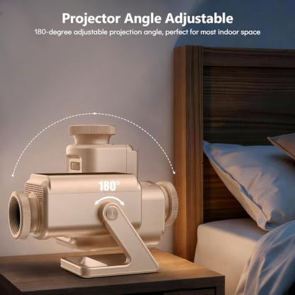 3D Projector 60 Themes HD 3D Galaxy Projector with Bluetooth Speaker & Remote