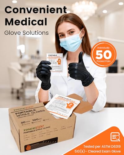 Individually Wrapped 5 Mil Nitrile Gloves