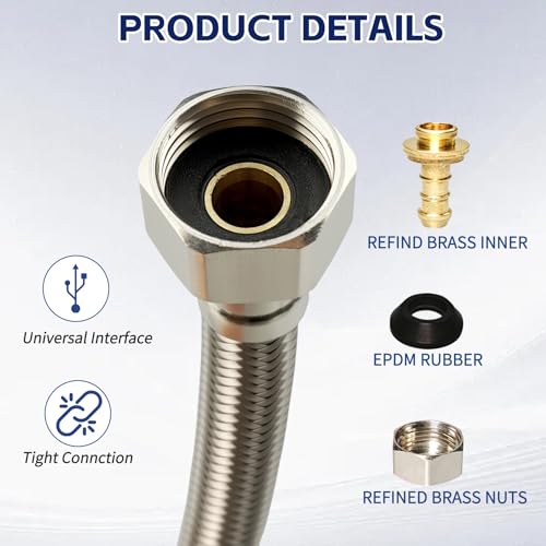12 Inch Toilet Water Supply Line