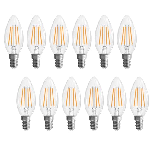 E12 Light bulbs (12 Pack - 4w / Warm White)