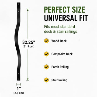 61 Pack 32.25" Deck Balusters (32.25 IN)