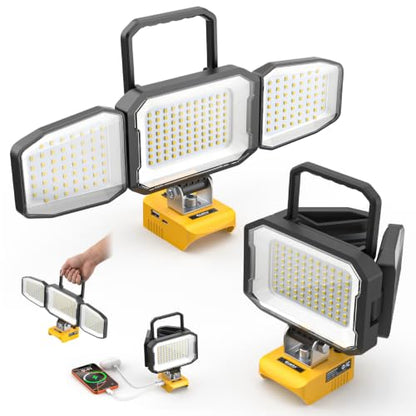 LED Work Light Compatible with DeWalt 20V Battery