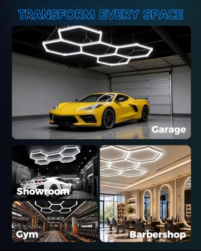 Hexagon Garage Lights