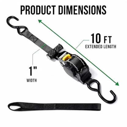 Retractable Ratchet Tie Down Straps