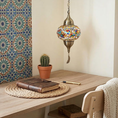 Turkish Moroccan Mosaic Pendant Light (Multicolor1)