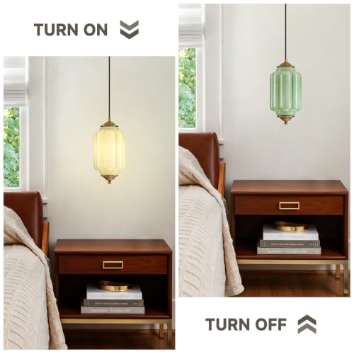 Vintage Glass Pendant Light