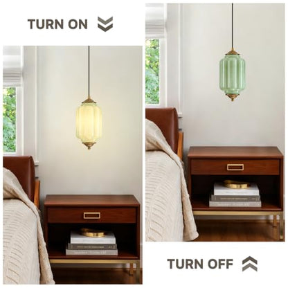 Vintage Glass Pendant Light