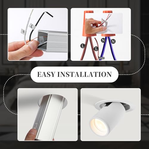 3CCT Gimbal Recessed Lights with J