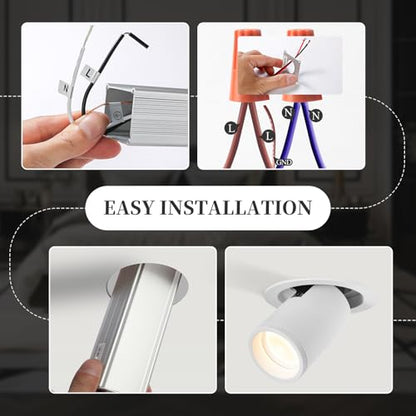 3CCT Gimbal Recessed Lights with J