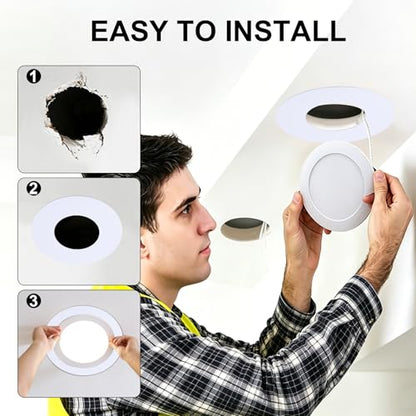 The Can Converter Ceiling Medallion for Recessed Can Light