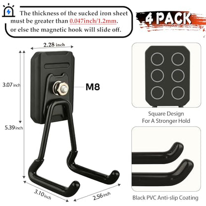 Magnetic Hooks Heavy Duty Magnet Hooks for Tools Hanging