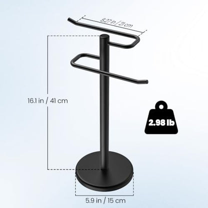 Hand Towel Holder Stand (Black)