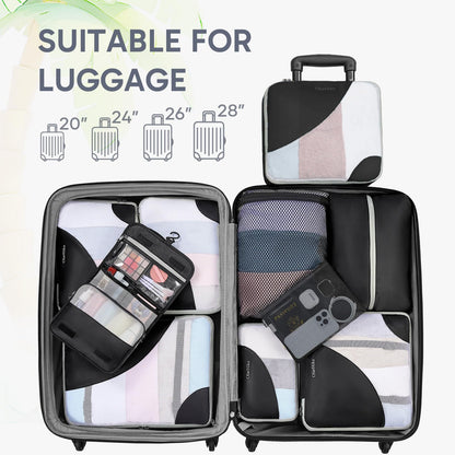 Packing Cubes for Travel (03 Black)