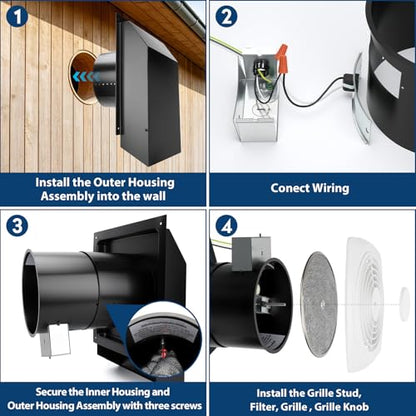 Through Wall Exhaust Fan