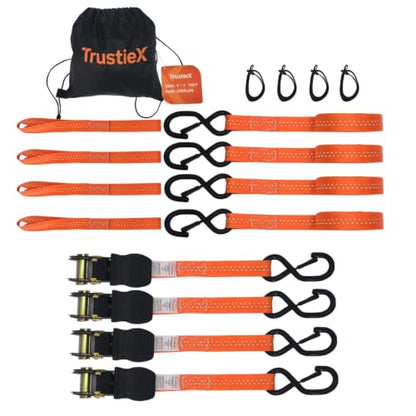 15FT Ratchet Straps 4 Pack