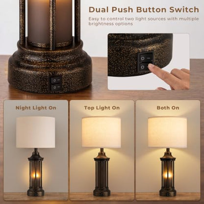 Farmhouse Table Lamps for Living Room