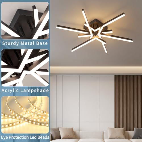 55W LED Ceiling Light Fixture (6-light)