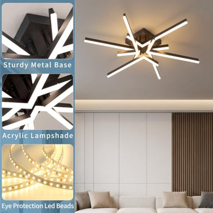 55W LED Ceiling Light Fixture (6-light)