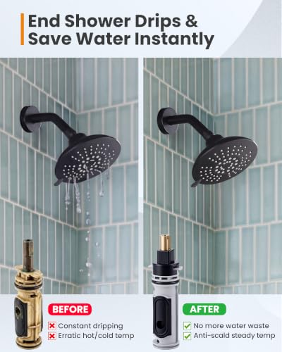 Shower Cartridge Kit Compatible with Moen 1222 Replacement Cartridge