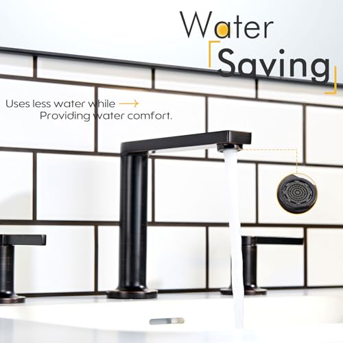 8 Inch Faucets for Bathroom Sink 3 Holes (Oil Rubbed Bronze / 1.2 GPM)