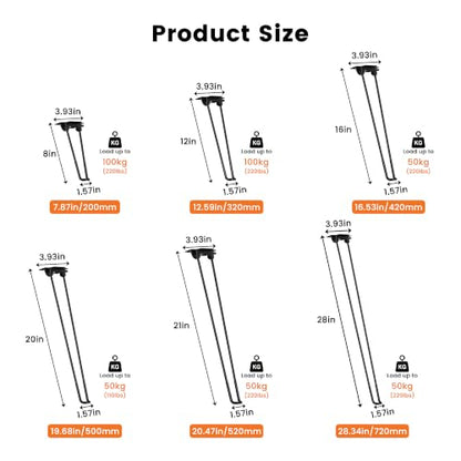 4PCS Folding Hairpin Table Legs Heavy Duty Steel Legs