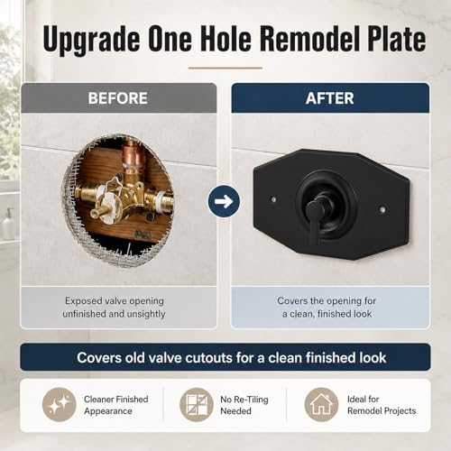 One Hole Remodel Cover Shower