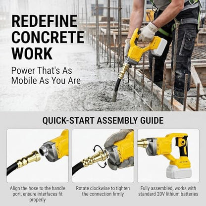 Handheld Concrete Vibrator 800W Cordless Vibrating Tool